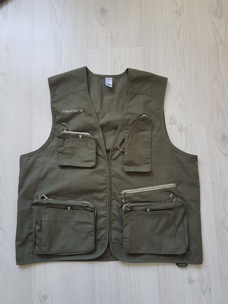 Decathlon Caperlan vissers vest in maat large, Ophalen of Verzenden, Zo goed als nieuw, Maat 52/54 (L)