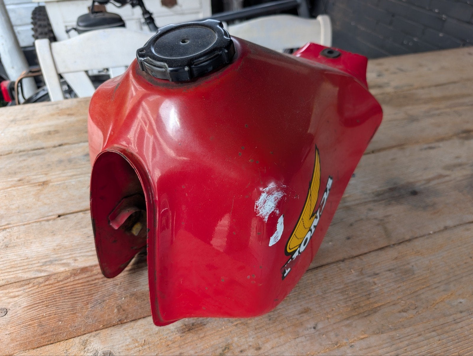Honda XL600R brandstoftank - rood, met roest, Motoren, Ophalen of Verzenden, Gebruikt
