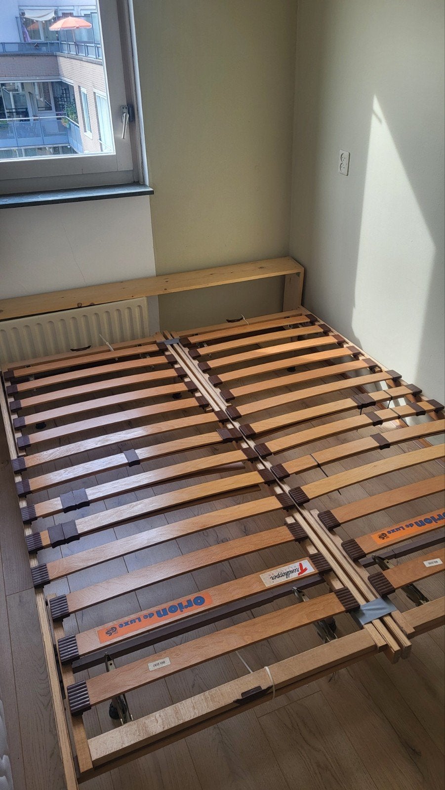 Lattenbodems en matras 160x200 cm, handmatig verstelbaar, Huis en Inrichting, Ophalen, Tweepersoons, 200 cm, 160 cm