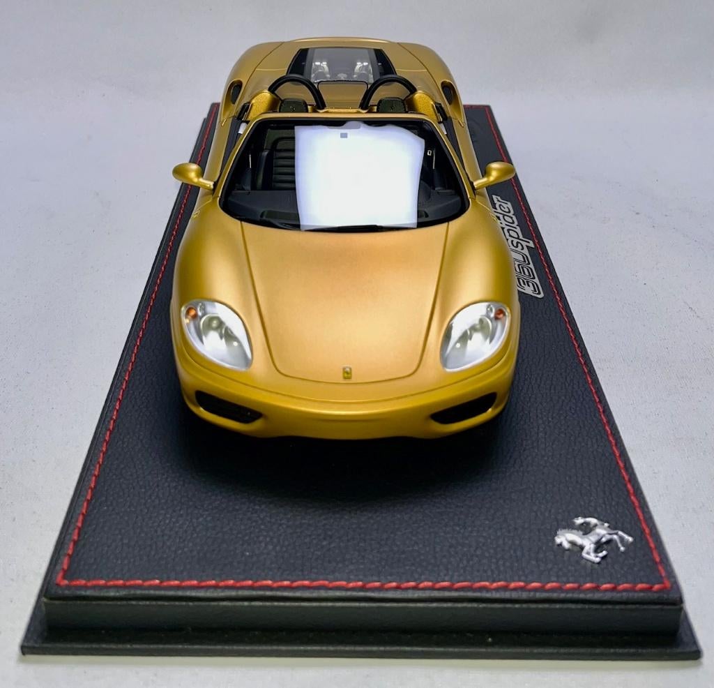 Ferrari 360 Modena Spider Goud 1:18 P18233ST van BBR, Ophalen of Verzenden, Nieuw, Auto, Overige merken