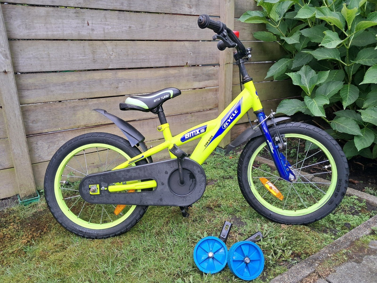 bmx kinderfietsje, Ophalen, BMX, Zijwieltjes, Gebruikt