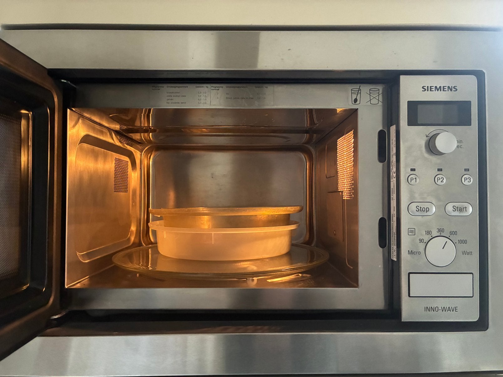 Siemens HF23026 inbouwmagnetron 1000W – volledig werkend, Witgoed en Apparatuur, Magnetrons, Ophalen, Gebruikt, Magnetron, Inbouw