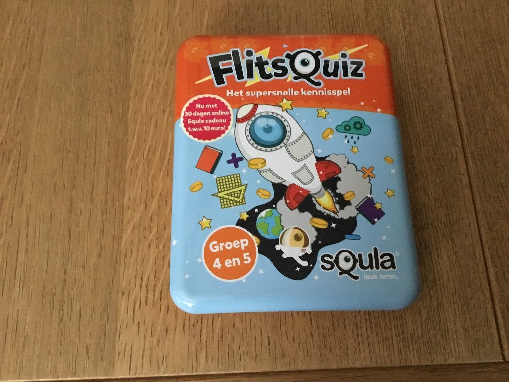 FlitsQuiz groep 4 en 5 (Squla), Ophalen of Verzenden, Zo goed als nieuw, Taal en Lezen