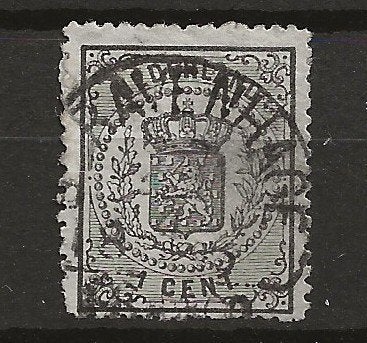 Nederland – Rijkswapen - 1869 – Gebruikt, Postzegels en Munten, Verzenden, T/m 1940, Gestempeld