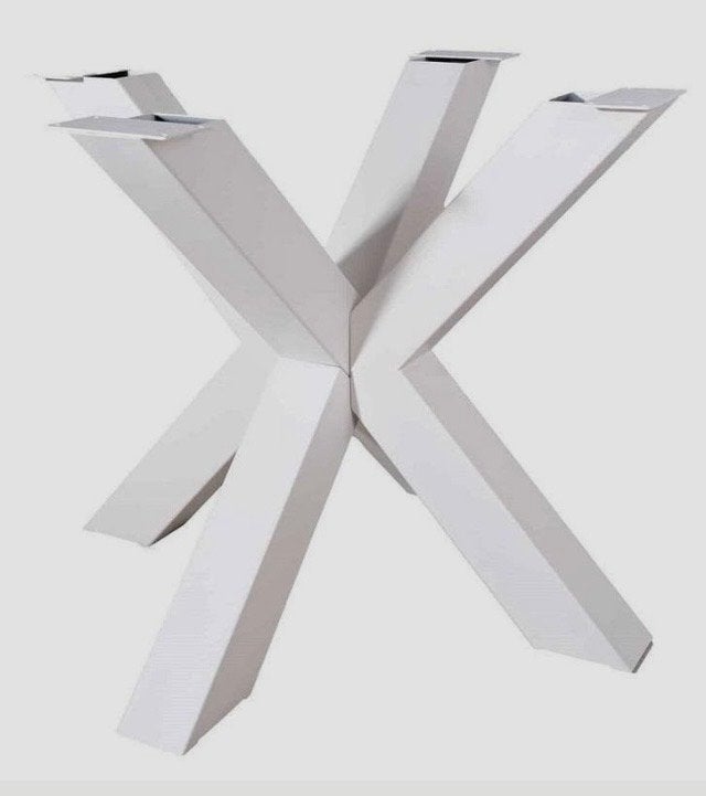 Stalen matrix tafelpoot / kruispoot 90x90x72 cm, Ophalen, Tafelpoot, 50 tot 100 cm, Zo goed als nieuw