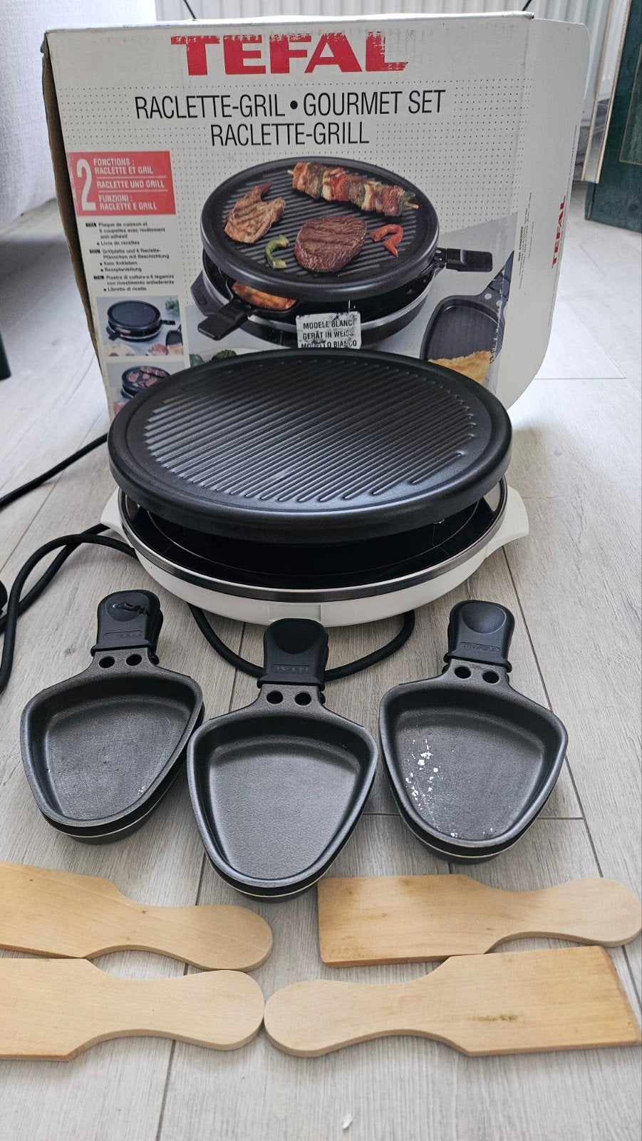 Tefal Raclette-Grill Gourmet Set - 6 personen, Ophalen of Verzenden, Gebruikt, 4 t/m 7 personen
