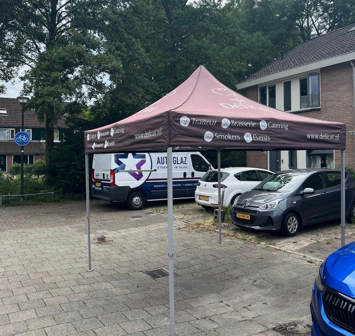 Professionele 3x3 meter partytent - Ideaal voor evenementen, Ophalen, Gebruikt, Opvouwbaar, Partytent