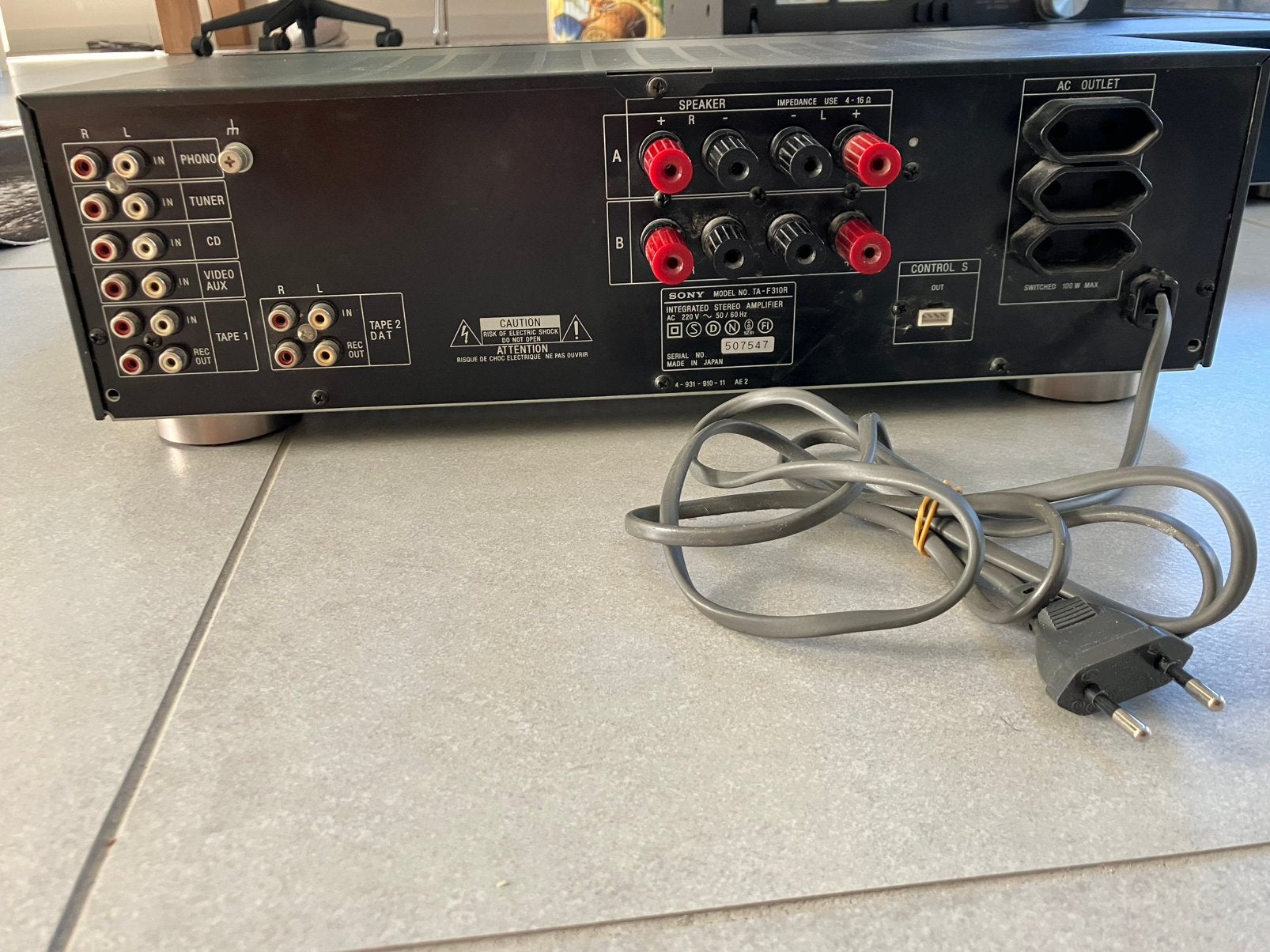 Sony TA-F310R Stereo Versterker Vintage HiFi - Werkend, Ophalen, Gebruikt, 60 tot 120 watt, Sony