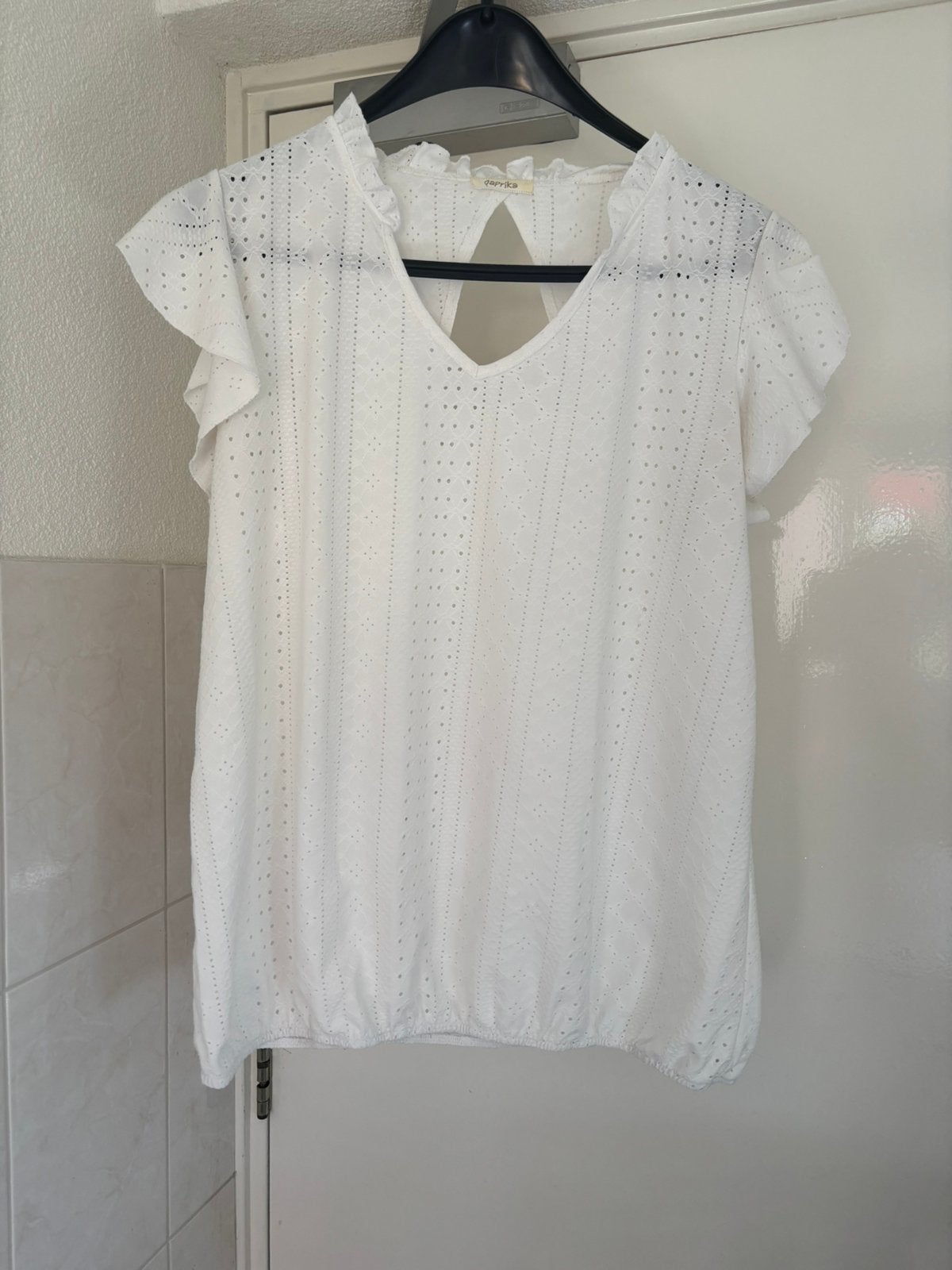 Paprika top, Wit, Maat 46/48 (XL) of groter, Ophalen of Verzenden, Zo goed als nieuw