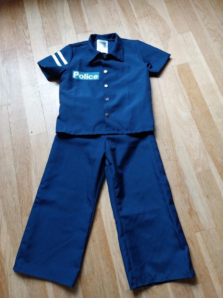 POLITIEPAKJE ZGAN, Kinderen en Baby's, Carnavalskleding en Verkleedspullen, Ophalen of Verzenden, Zo goed als nieuw, Jongen of Meisje