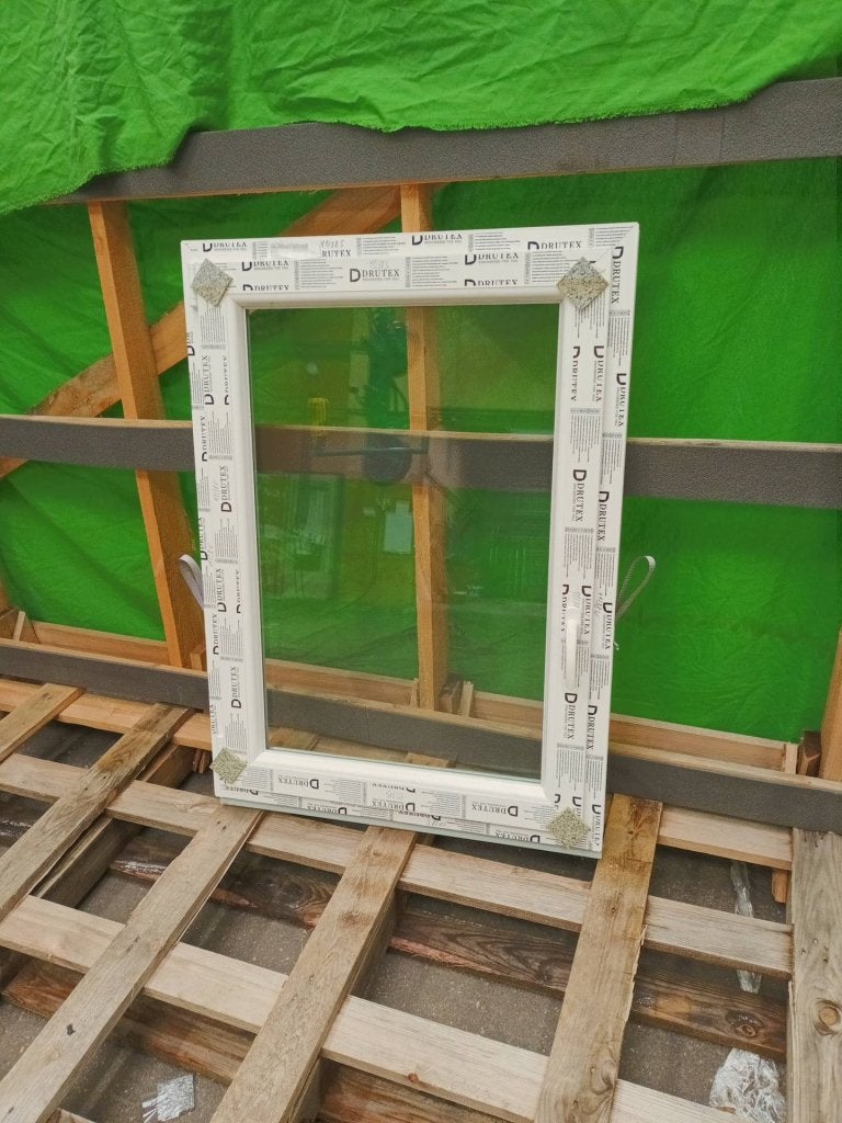 Kunststof Draaikiep kozijn  b82 x h113 cm Wit  -2401-, Kunststof, Raamkozijn, Niet ingevuld, Ophalen of Verzenden