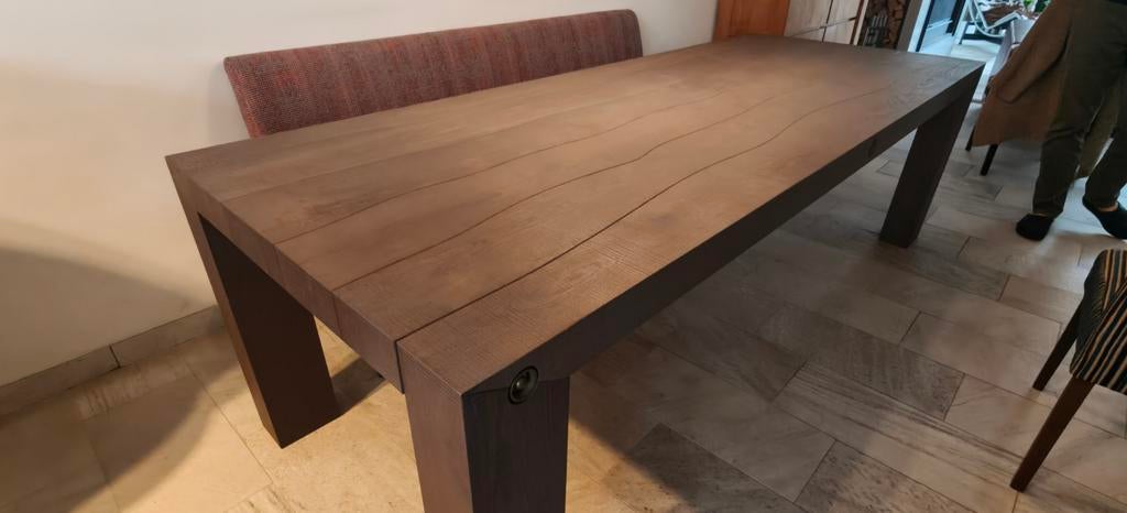 Eettafel Linteloo Trunk, Huis en Inrichting, Ophalen, 200 cm of meer, 50 tot 100 cm, Zo goed als nieuw