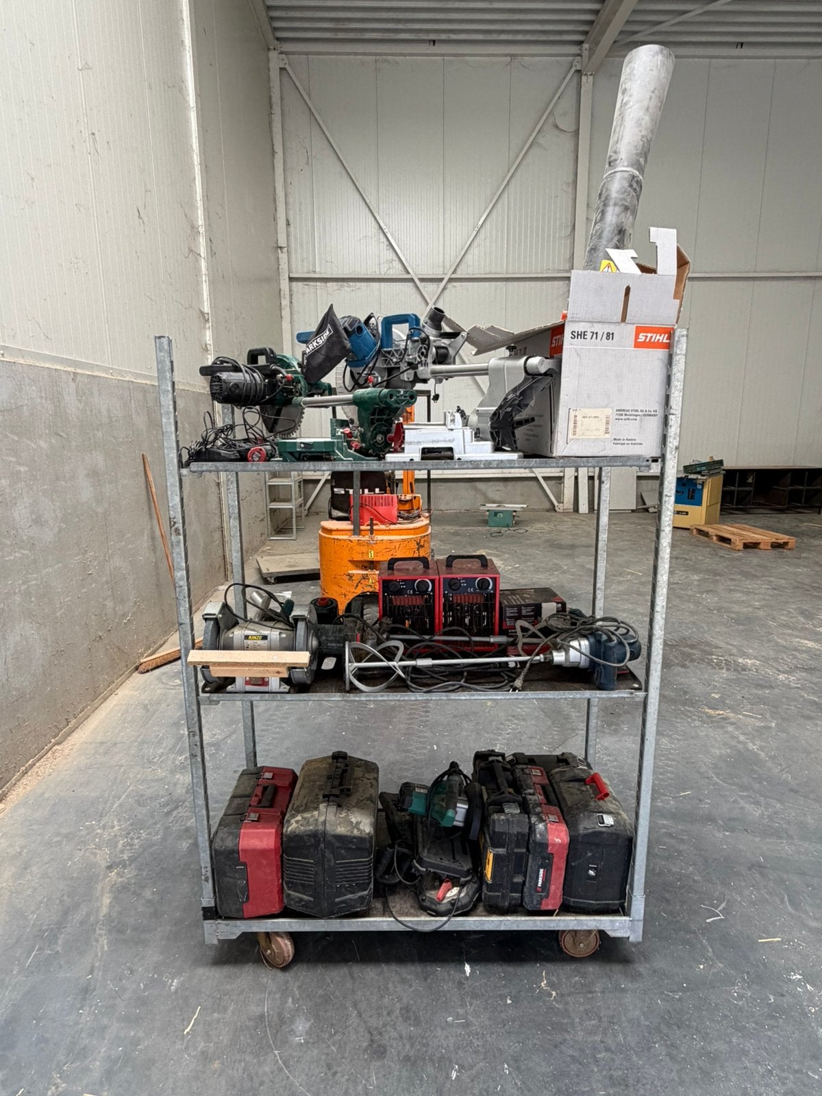 Grote set elektrisch gereedschap: Makita, DeWalt, Parkside
