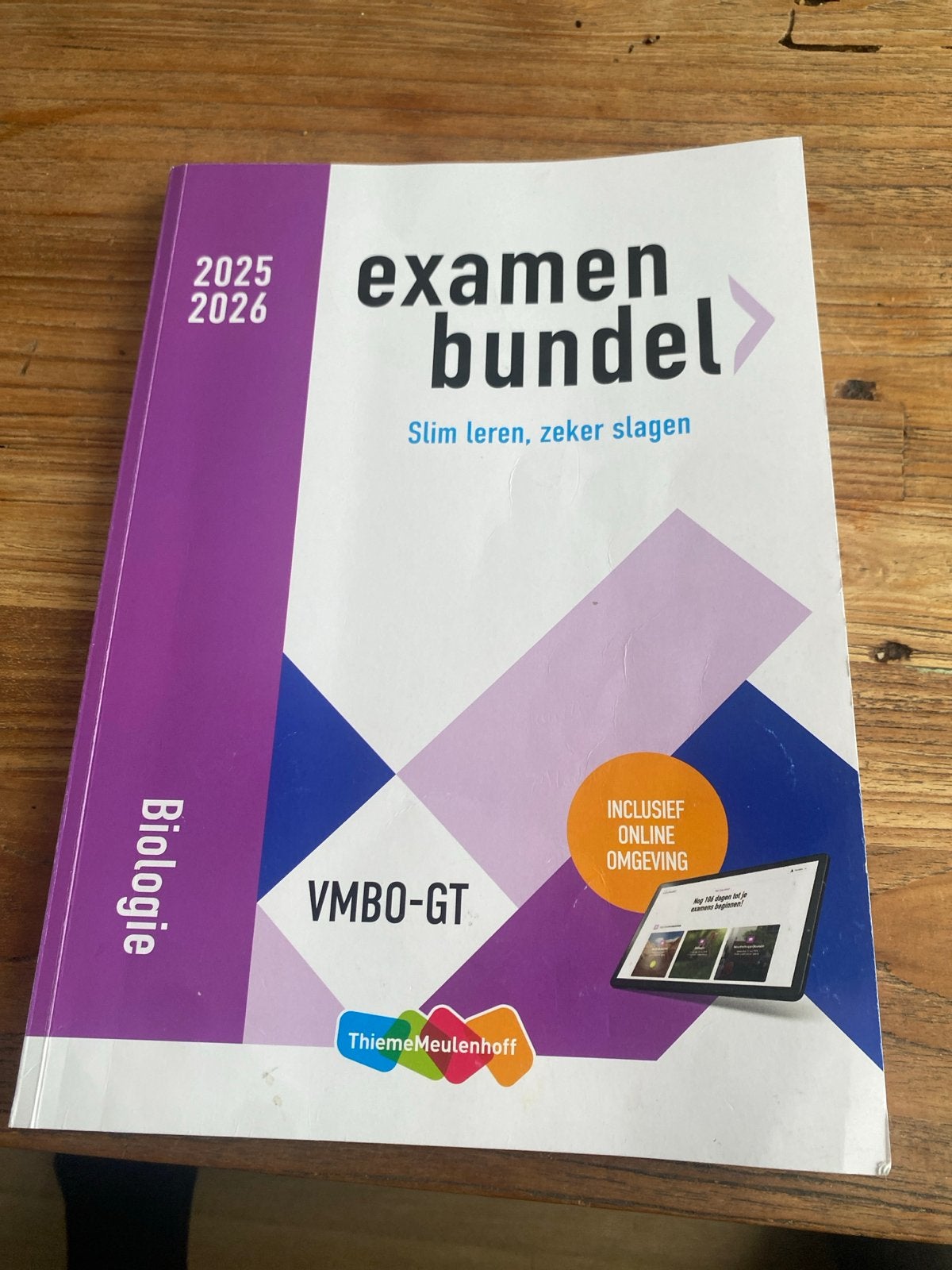 Examenbundel Biologie VMBO-GT 2025/2026, Boeken, Ophalen of Verzenden, Gelezen, VMBO, Biologie