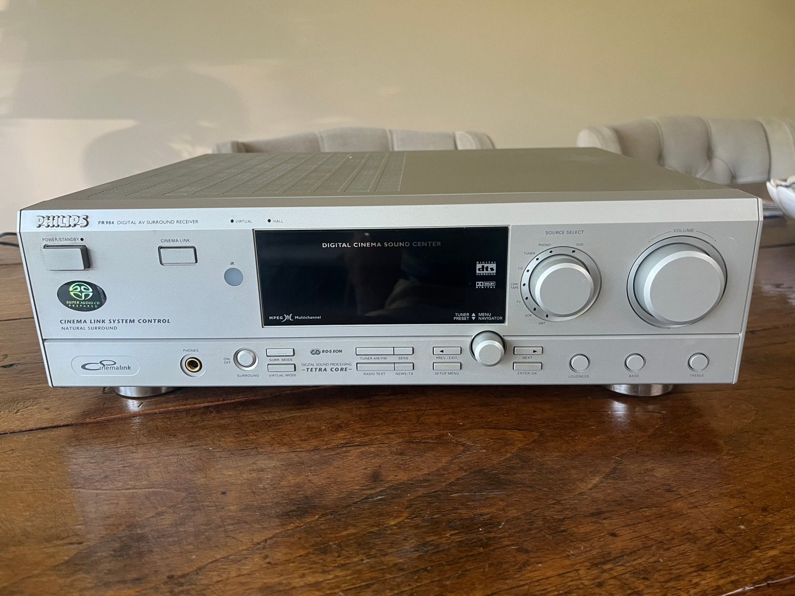 Philips Tuner Versterker. 2x 60W., Overige merken, Ophalen of Verzenden, 60 tot 120 watt, Gebruikt