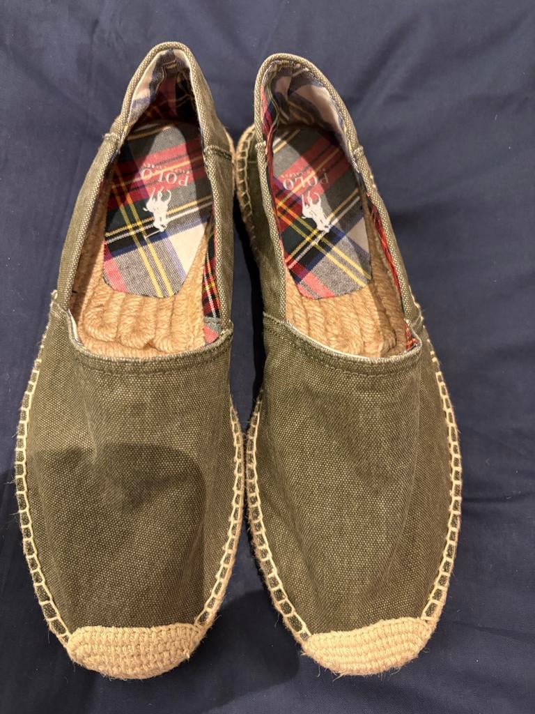 Polo Ralph Lauren Espadrilles - Maat 40, Ophalen of Verzenden, Zo goed als nieuw, Groen, Espadrilles of Moccasins