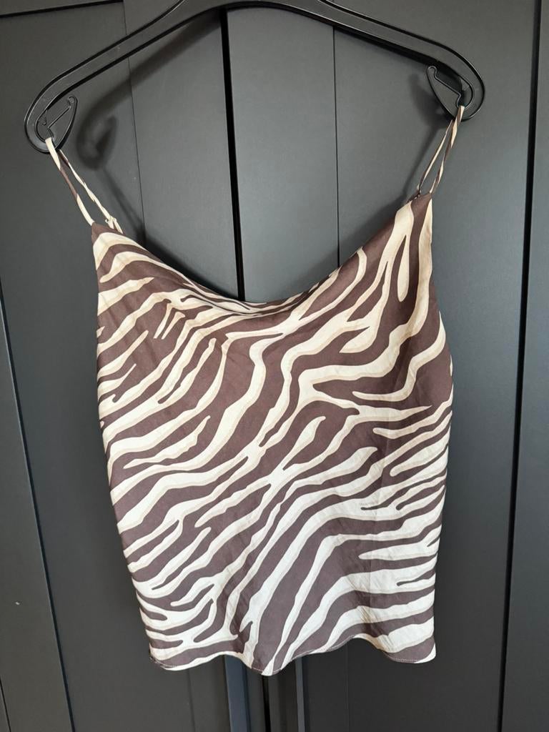 Hosh V top zebra maat XS, Kleding | Dames, Tops, Bruin, Nieuw, Ophalen of Verzenden, Zonder mouw