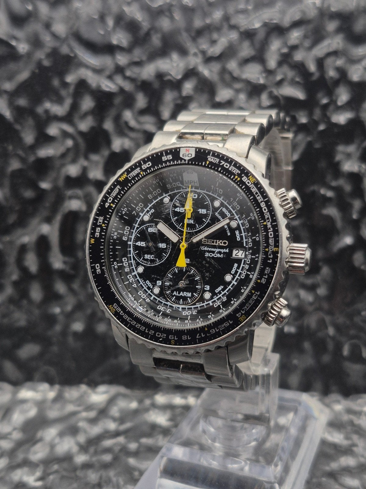 Seiko Flightmaster Ref. 7T62-0EB0 - SNA411P1 Quartz Chrono, 1-26-1, Ginza, Chuo-ku, Tokyo 104-8110, Japan, Info@seikowatches.com