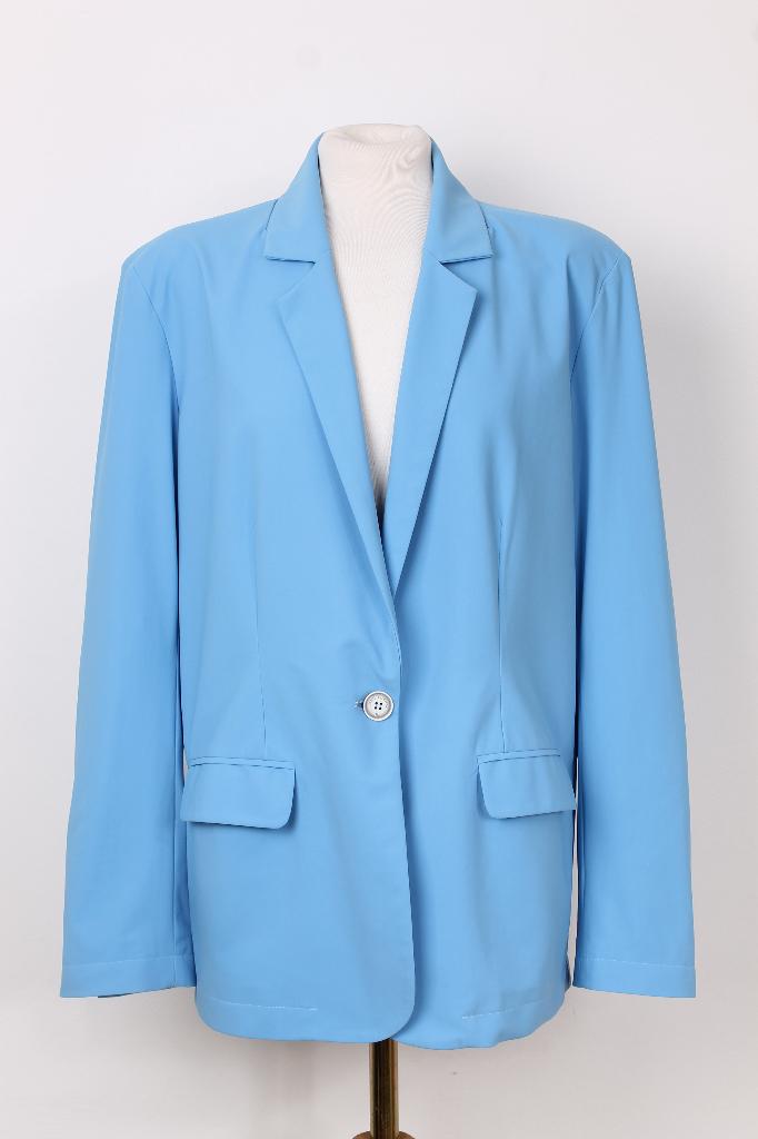 Zomer! Jasje travelstof Jane Lushka maat 42, Blauw, Maat 42/44 (L), Ophalen of Verzenden, Zo goed als nieuw