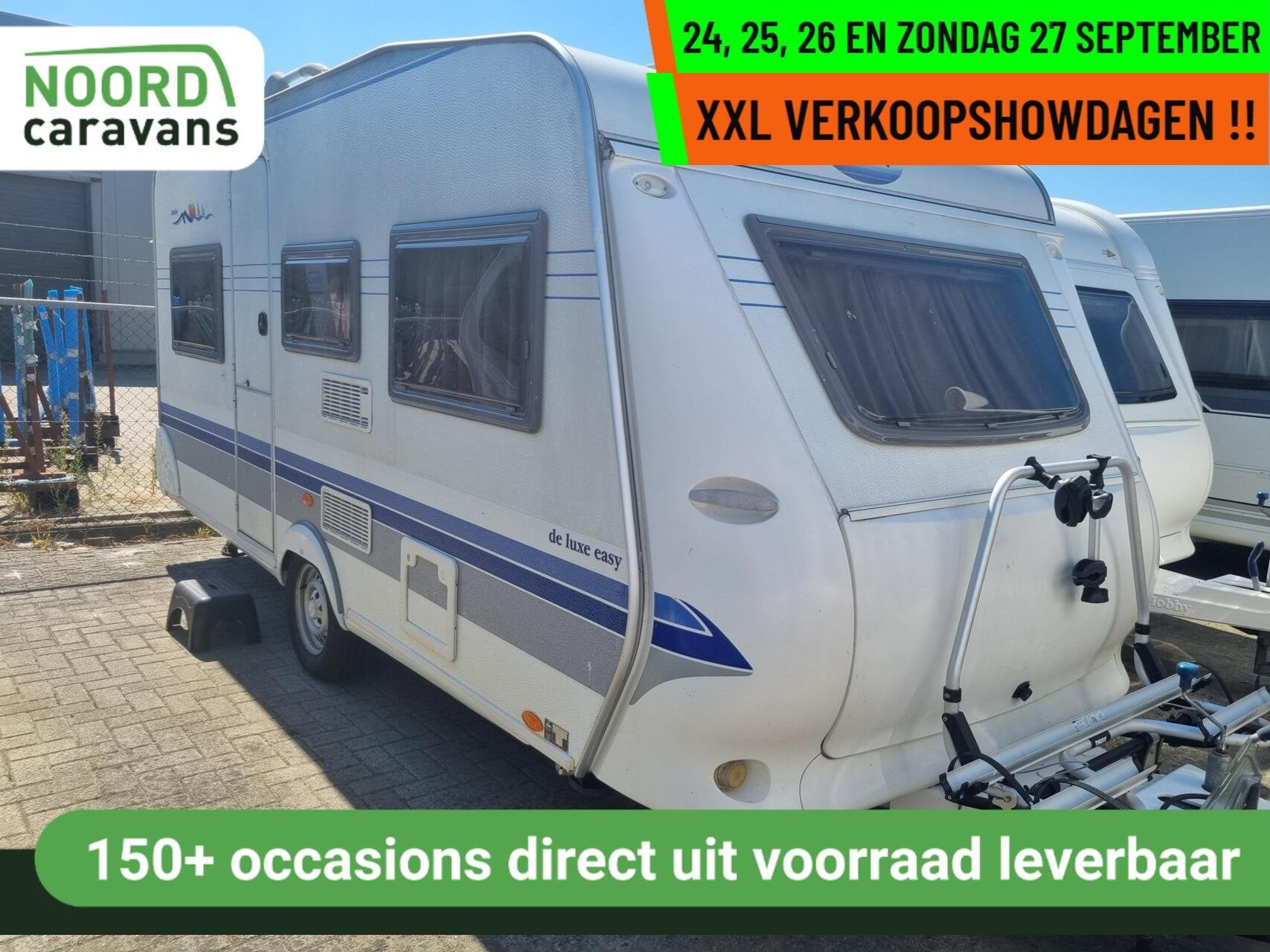 Hobby de luxe- XXL VERKOOPSHOW 24,25,26 & 27 SEPT. 10-17 UUR, Caravans en Kamperen, Rondzit, Hobby, Bedrijf, 750 - 1000 kg