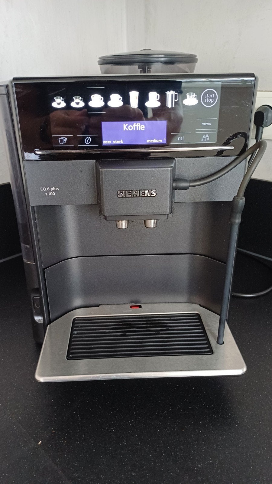 Siemens EQ.6 plus s100 volautomatische espressomachine, Ophalen, Gebruikt, Espresso apparaat, 10 kopjes of meer