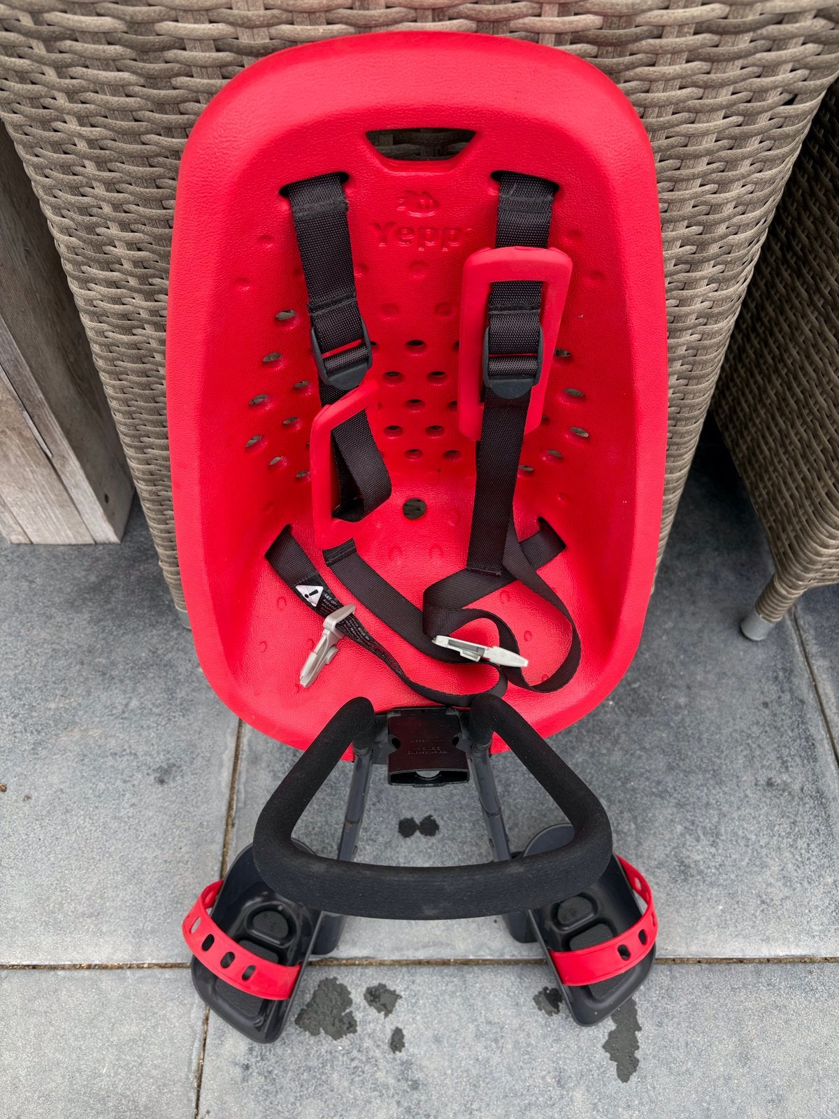 Yepp GMG fietsstoeltje rood - Voorzitje, Ophalen, Voorzitje, 0 t/m 13 kg, Gebruikt