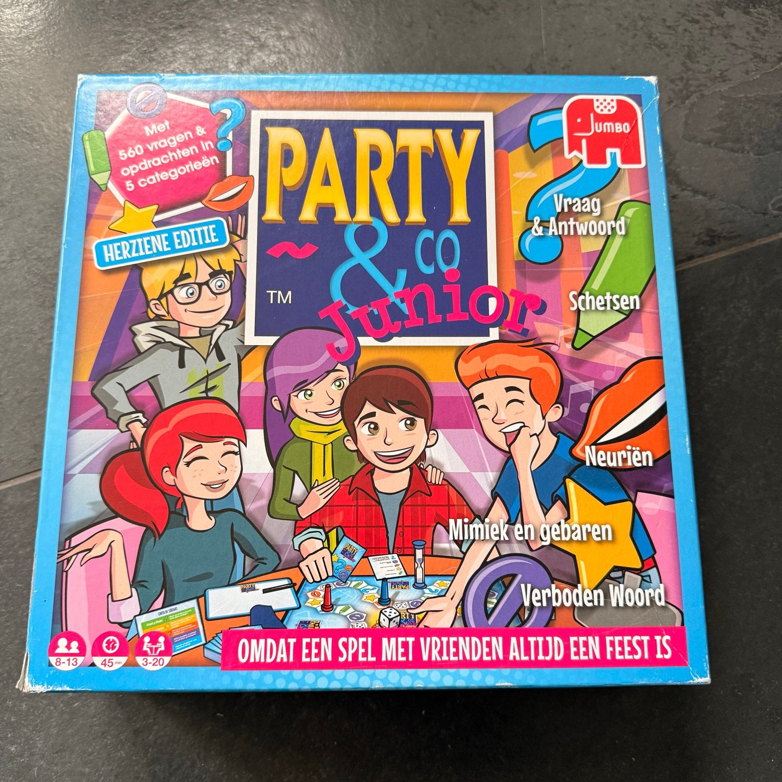 Party & Co Junior - Herzien editie bordspel, Drie of vier spelers, Ophalen of Verzenden, Zo goed als nieuw