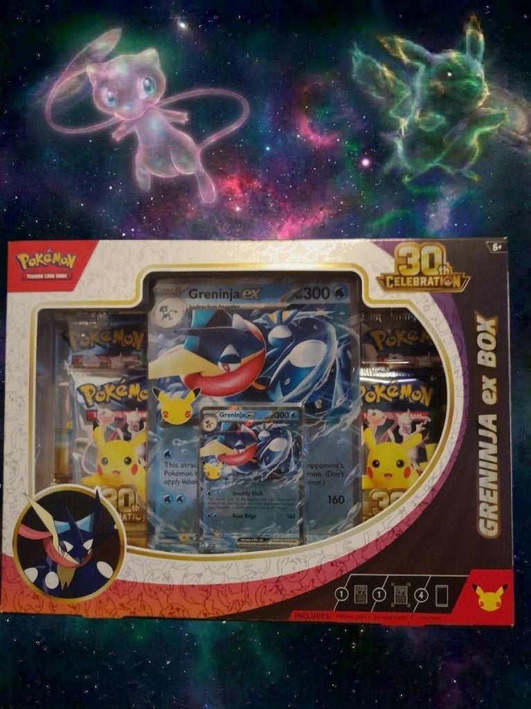 ⚡ Pokemon 30th Celebration ex Box Greninja , Sylveon, Ophalen of Verzenden, Nieuw, Overige typen, Foil