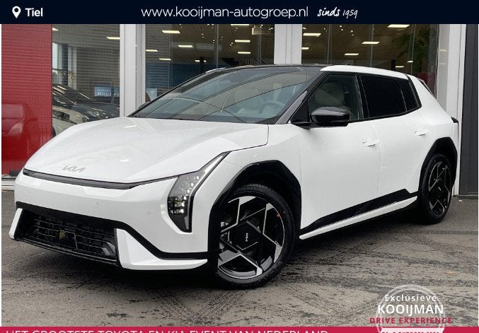Kia EV4 GT-PlusLine 81.4 kWh Snel rijden | Veel Luxe | Inclu, Auto's, 81 kWh, Wit, Origineel Nederlands, 584 km