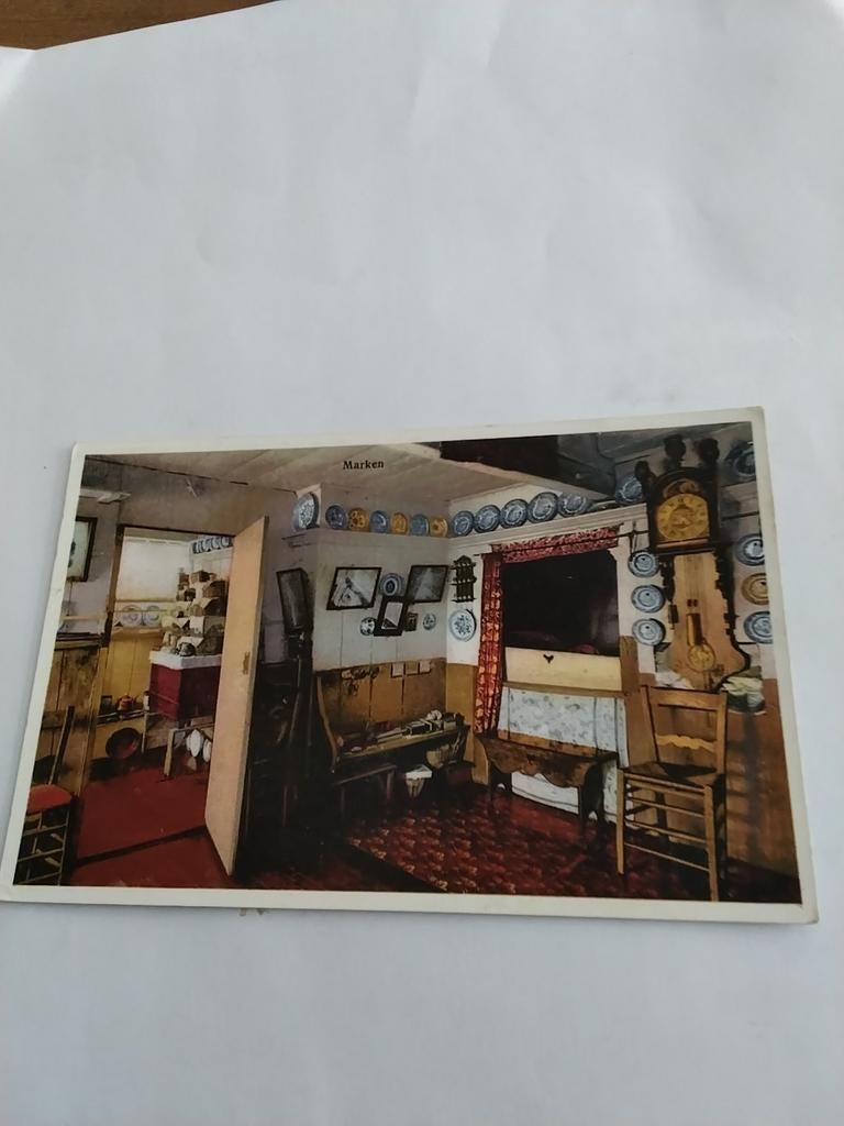 MARKEN. INTERIEUR, Ophalen of Verzenden, Voor 1920, Klederdracht