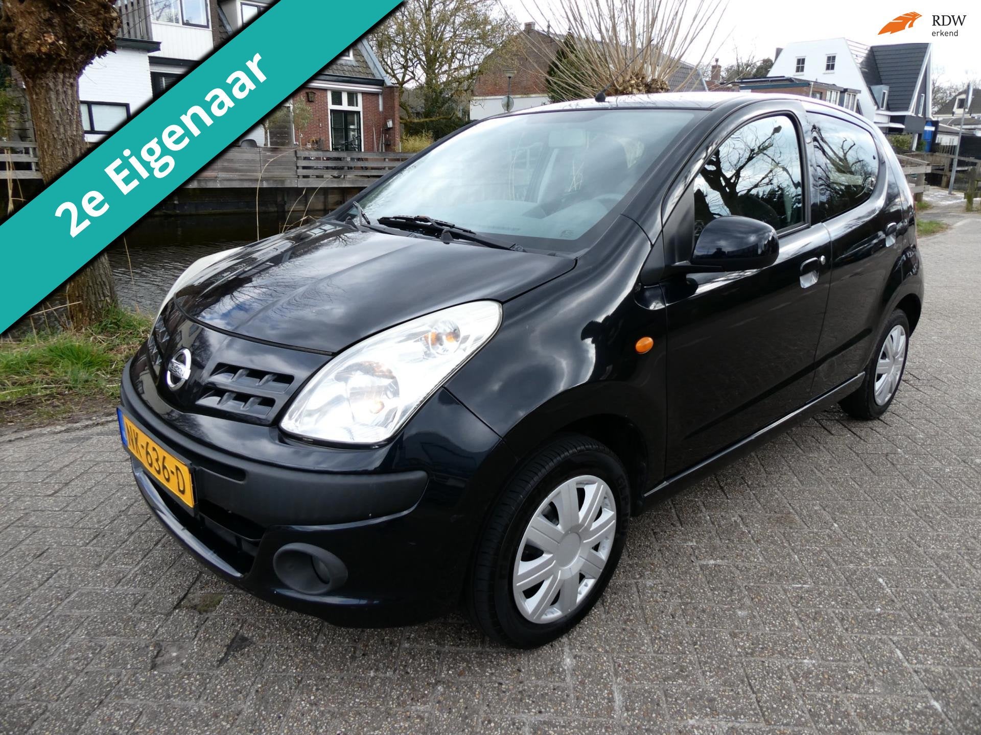 Nissan Pixo 1.0 Acenta 133.000km Zuinig A-Label 2e eigenaar, Voorwielaandrijving, Euro 5, Stof, 200 kg