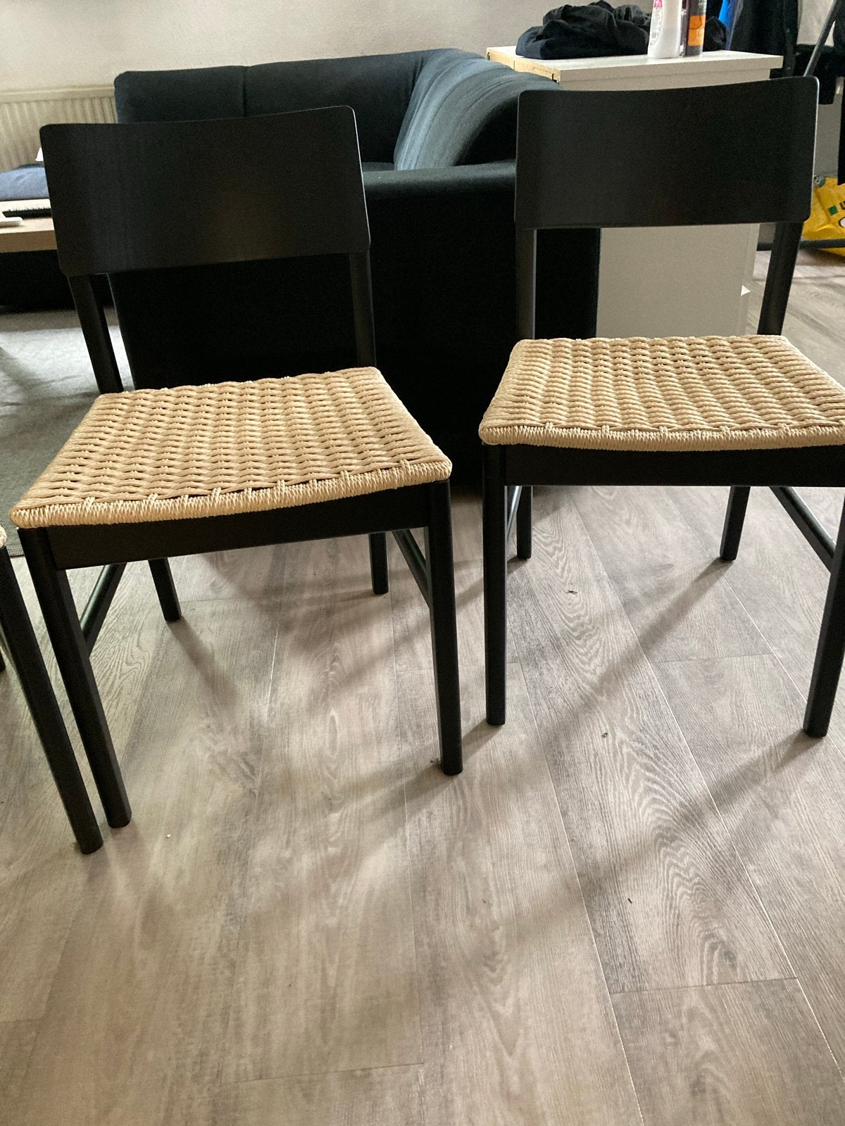 IKEA Skansnäs eetkamerstoelen - Set van 4, Huis en Inrichting, Stoelen, Ophalen, Gebruikt, Zwart, Vier