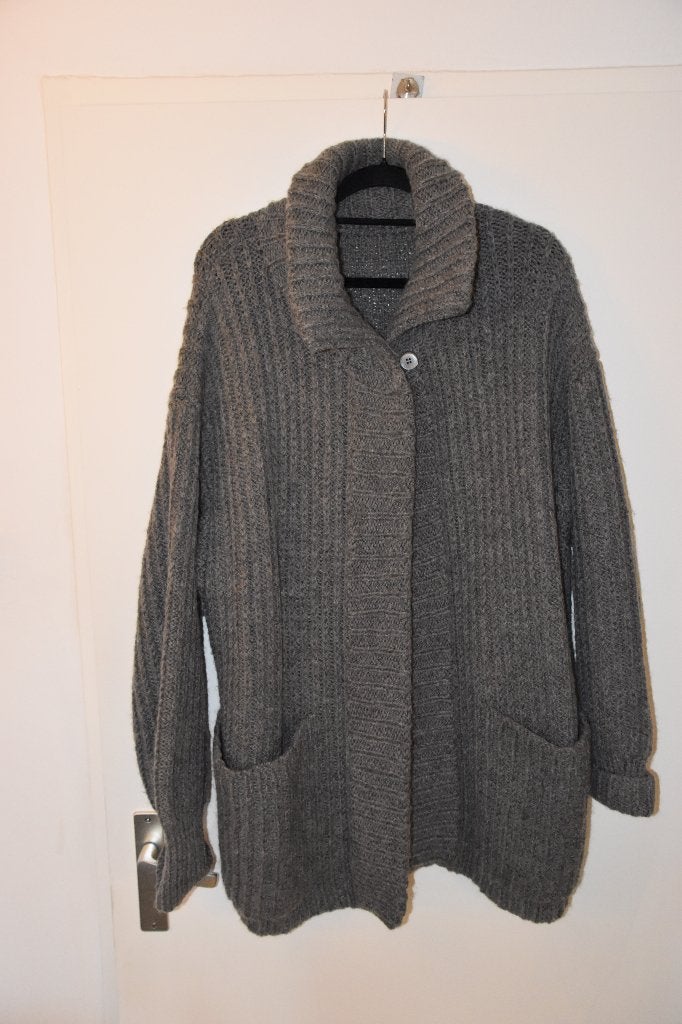prachtig zgan grijs wollen vest/jas maat 52/54, Trui of Vest, Ophalen of Verzenden, Grijs, Onbekend
