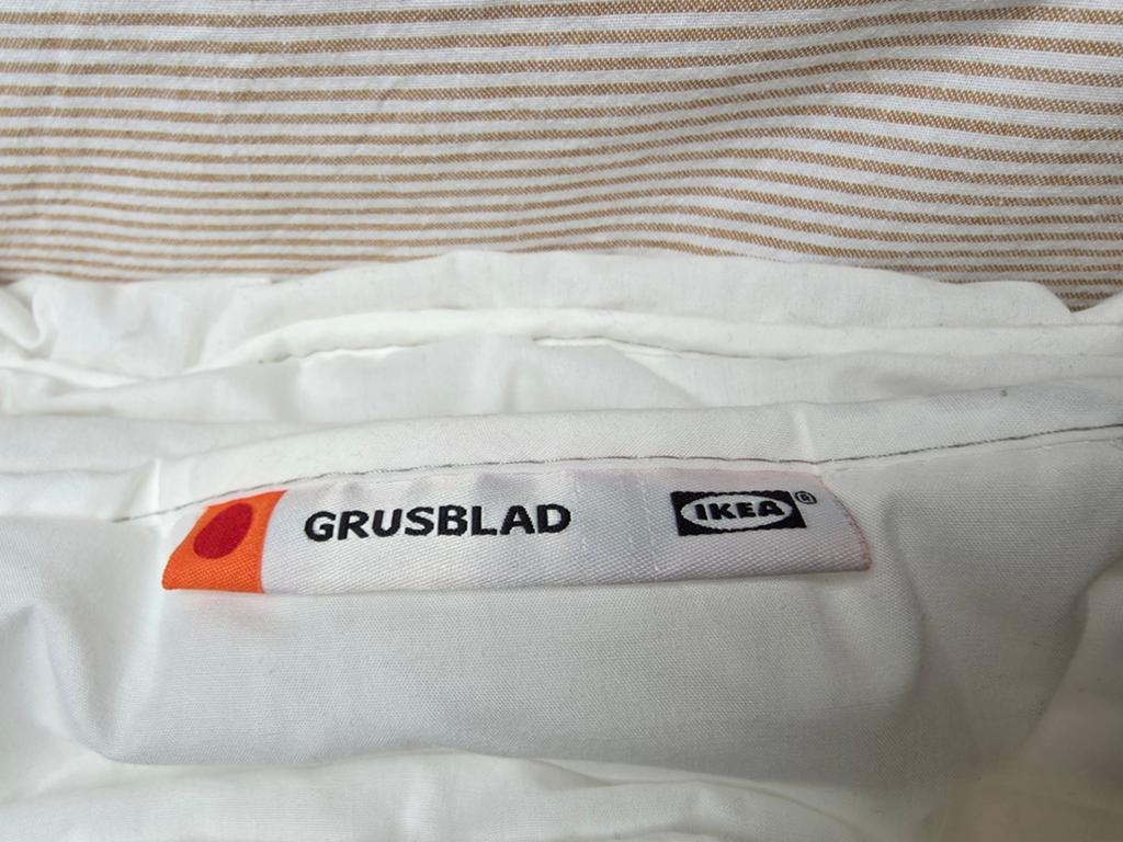 IKEA GRUSBLAD Wit tweepersoons dekbed 200x200, Ophalen, Wit, Tweepersoons, Deken of Dekbed