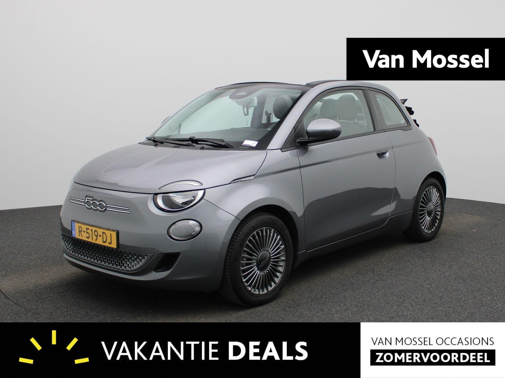 Fiat 500 C Icon 42 kWh | Apple/Android Play | Cruise | DAB |, Auto's, Fiat, 12 maanden, Stof, 4 stoelen, Automatische klimaatregeling