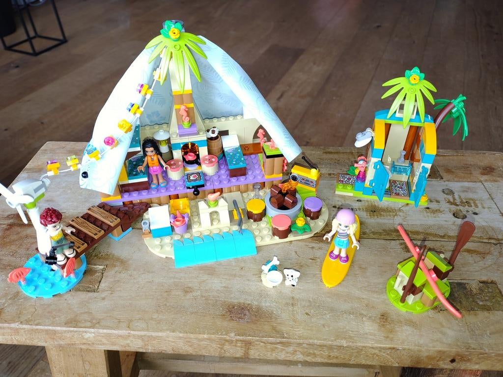 Lego friends strand glamping 41700, Ophalen of Verzenden, Gebruikt
