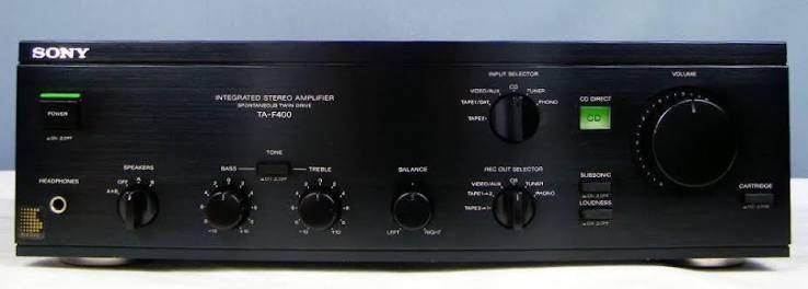 Sony amplifier TA- 400, Overige merken, Gebruikt, Ophalen of Verzenden, 120 watt of meer