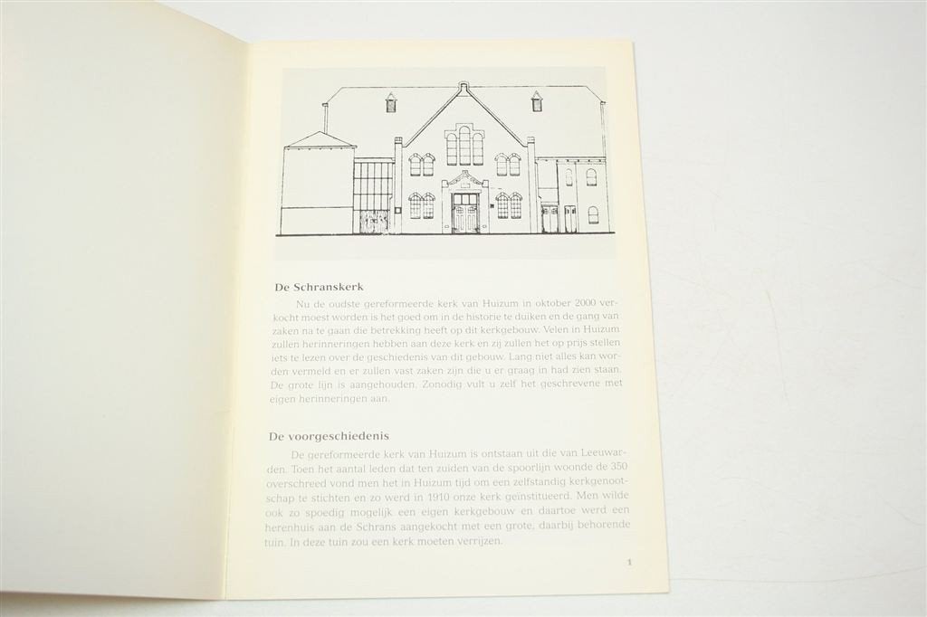 Schranskerk Huizum Leeuwarden 1910-2000 Zeldzaam, Ophalen of Verzenden, Gelezen