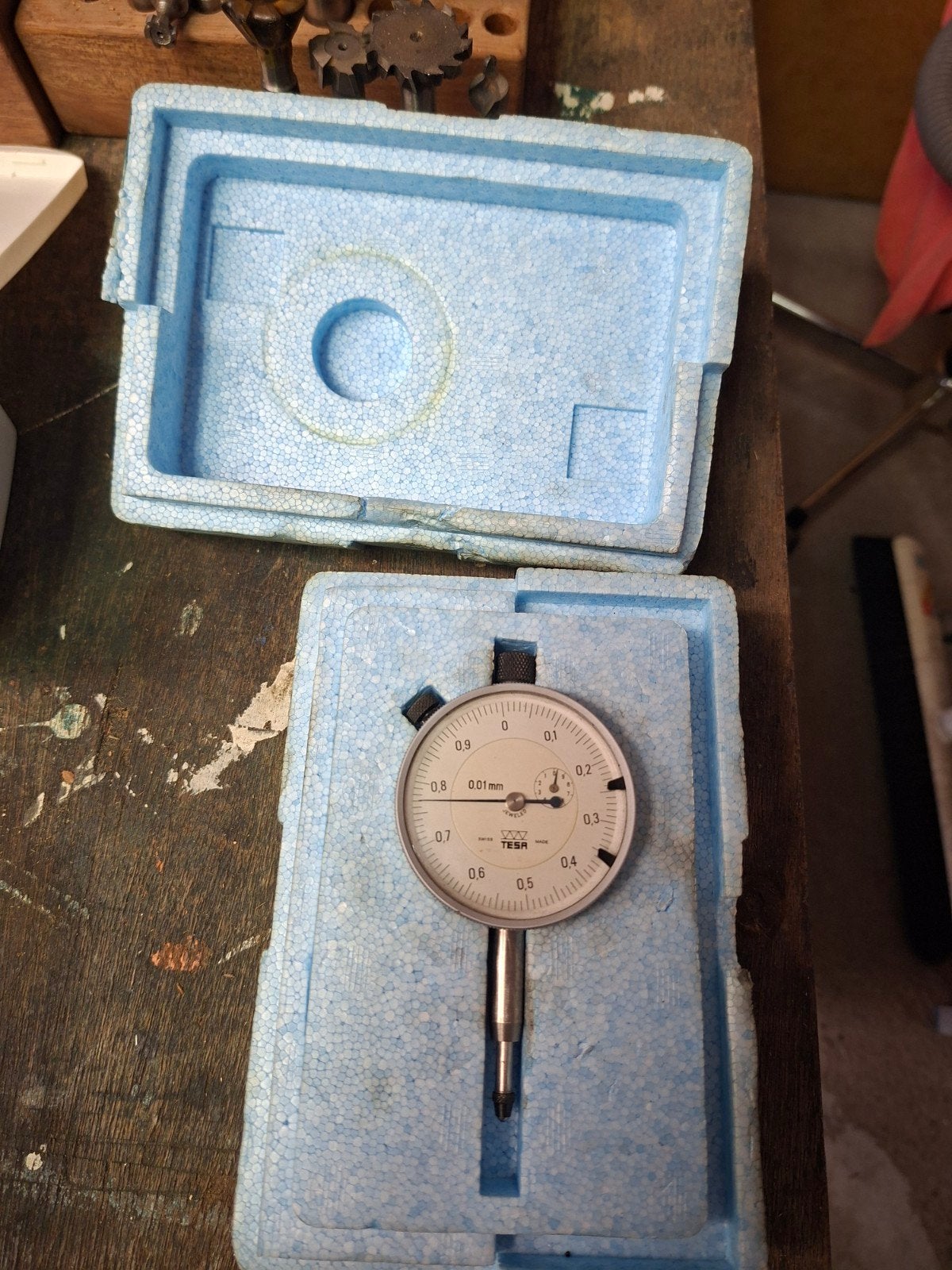 Dieptemeter TESA 0.01mm - Precisie meetinstrument, Doe-het-zelf en Verbouw, Ophalen, Gebruikt, Afstand