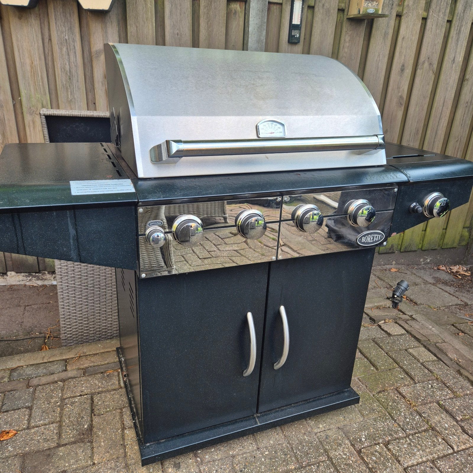 Boretti buitenkeuken, Ophalen, Gebruikt, Boretti