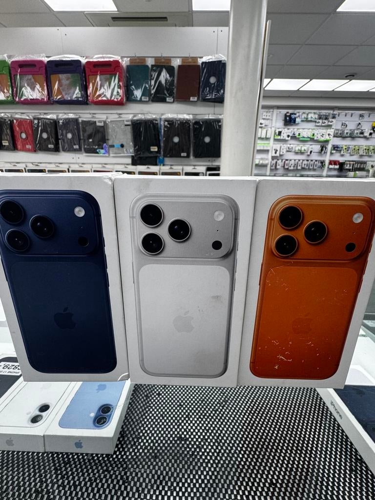 iPhone 17 Pro Max / 17 Pro / 17 / 16 / 15 /14 Nieuw in doos, 256 GB, Overige modellen, Zwart, Nieuw