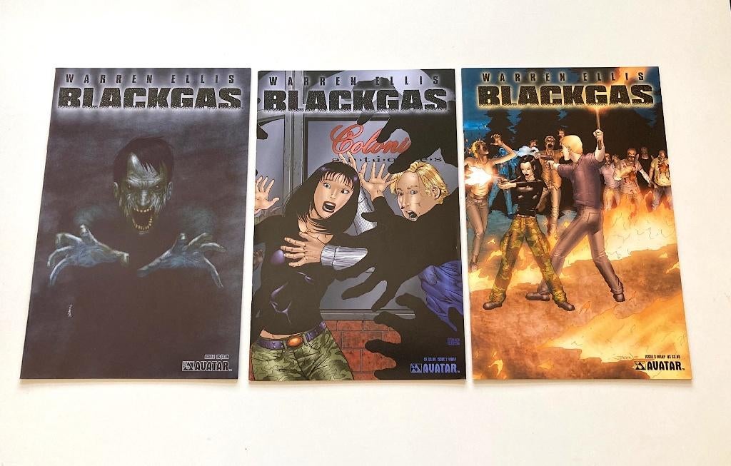 Black Gas #1-3 (set) 1st Series Avatar Comics 2006, Ophalen, Amerika, Complete serie of reeks, Nieuw