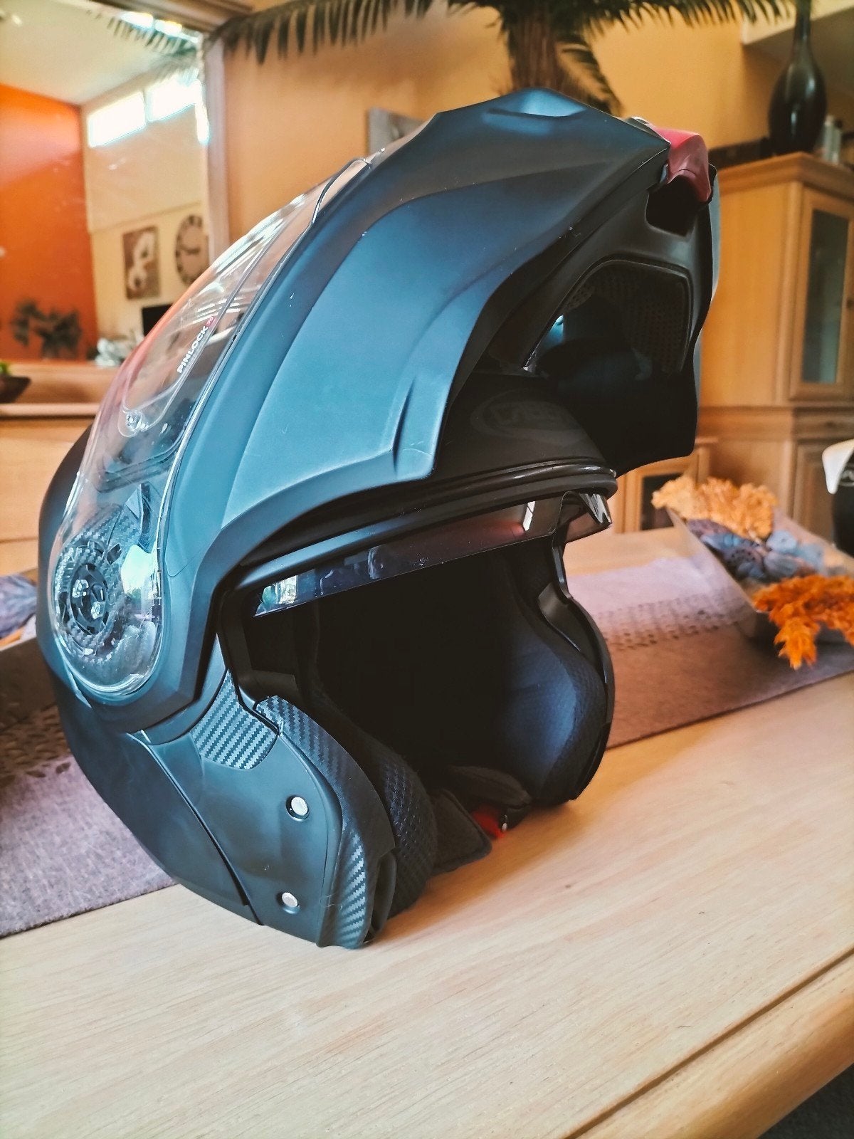 Caberg duke evo maat L fijne helm, Motoren, Ophalen of Verzenden, Tweedehands, Systeemhelm, Caberg
