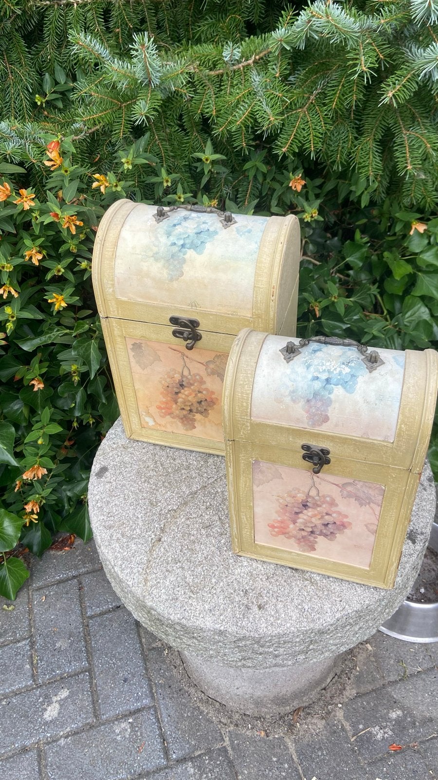 2 Barok Stijl Kistjes, Ophalen, Minder dan 50 cm, Gebruikt, Minder dan 50 cm