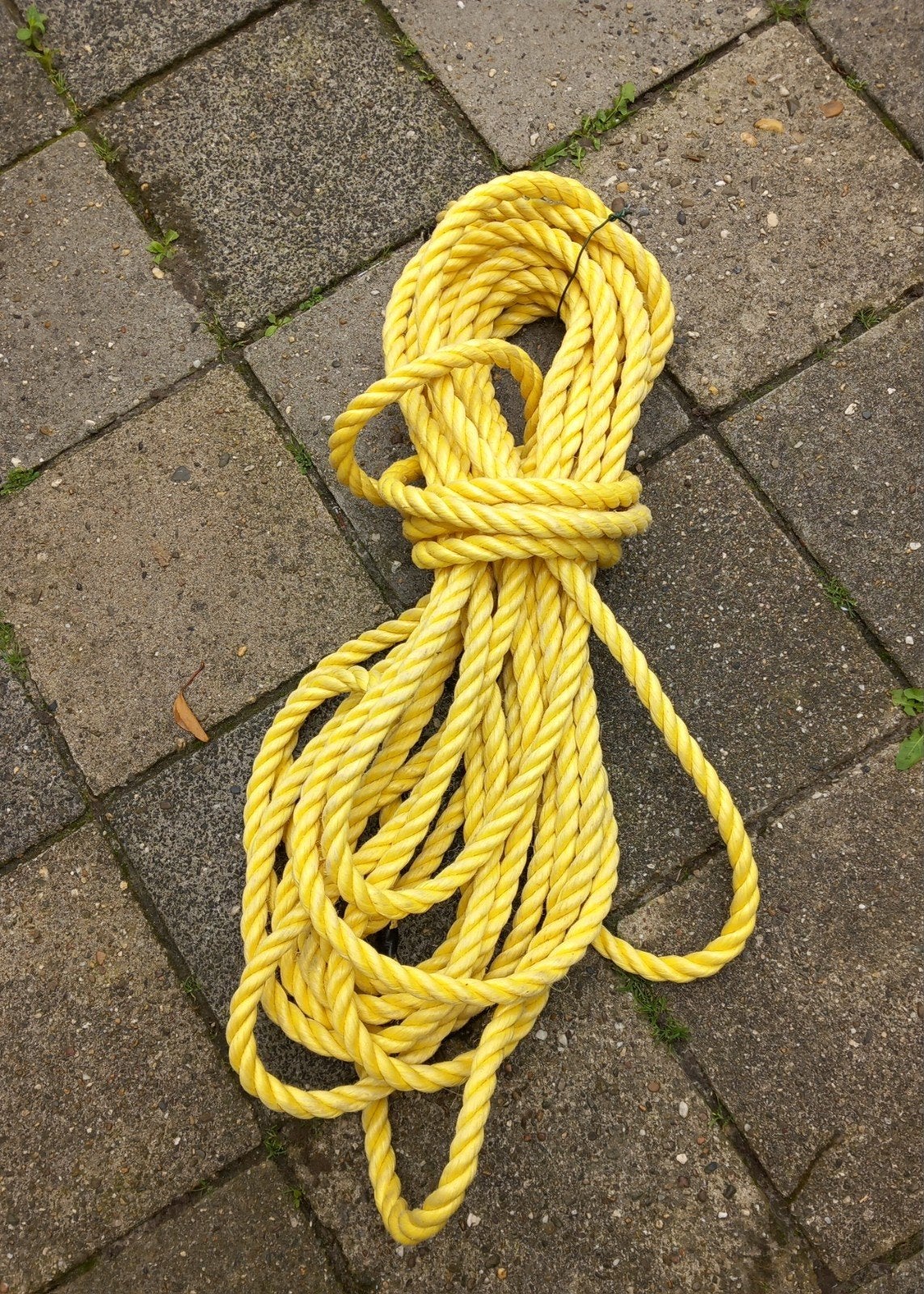 16MM polypropyleen geel sleeptouw 18 meter ., Ophalen