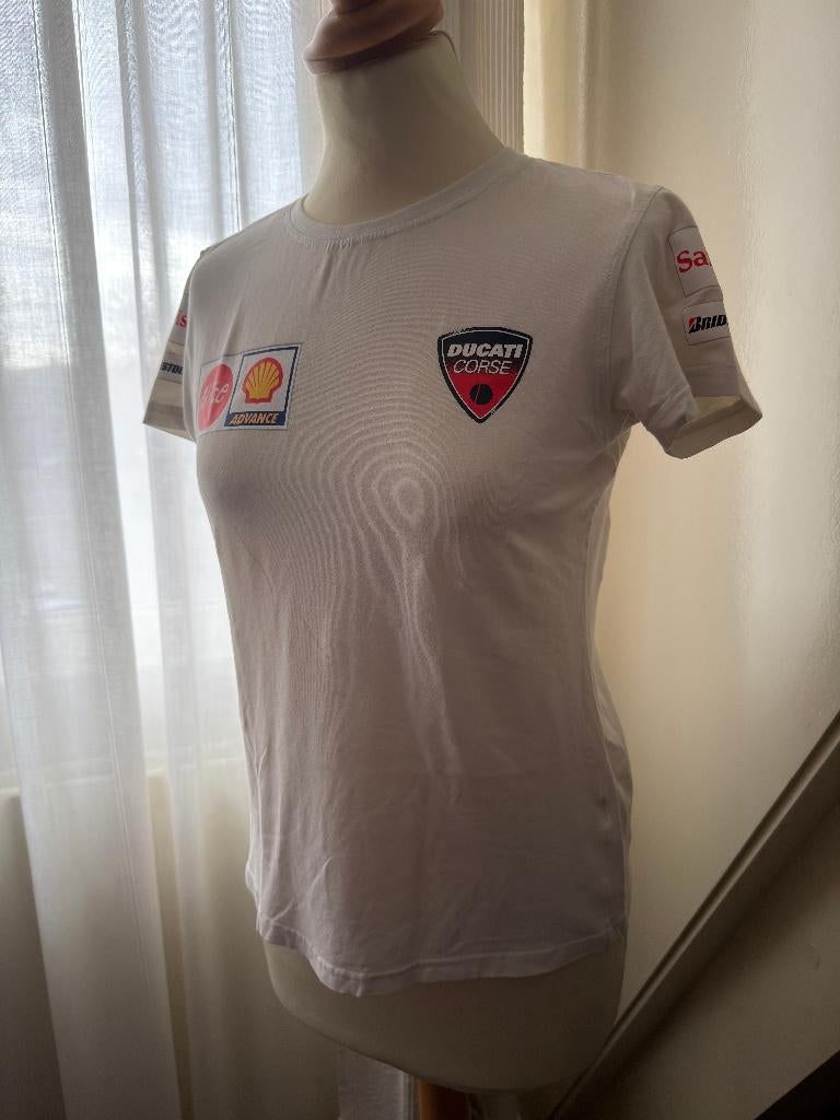 Ducati Dames T-shirt Wit - Maat XL, Motoren, Overige typen, Ophalen of Verzenden, Dames, Ducati