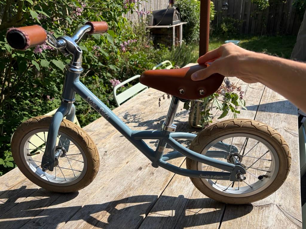 Retro Rider loopfiets – lichtblauw – mooie staat, Ophalen, Gebruikt, Minder dan 16 inch