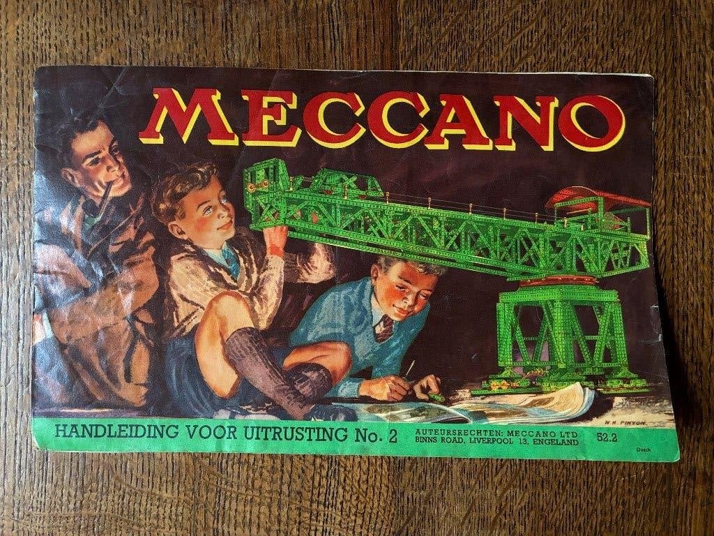 Vintage antiek Meccano voorbeelden boekje, Antiek en Kunst, Antiek | Speelgoed, Ophalen of Verzenden