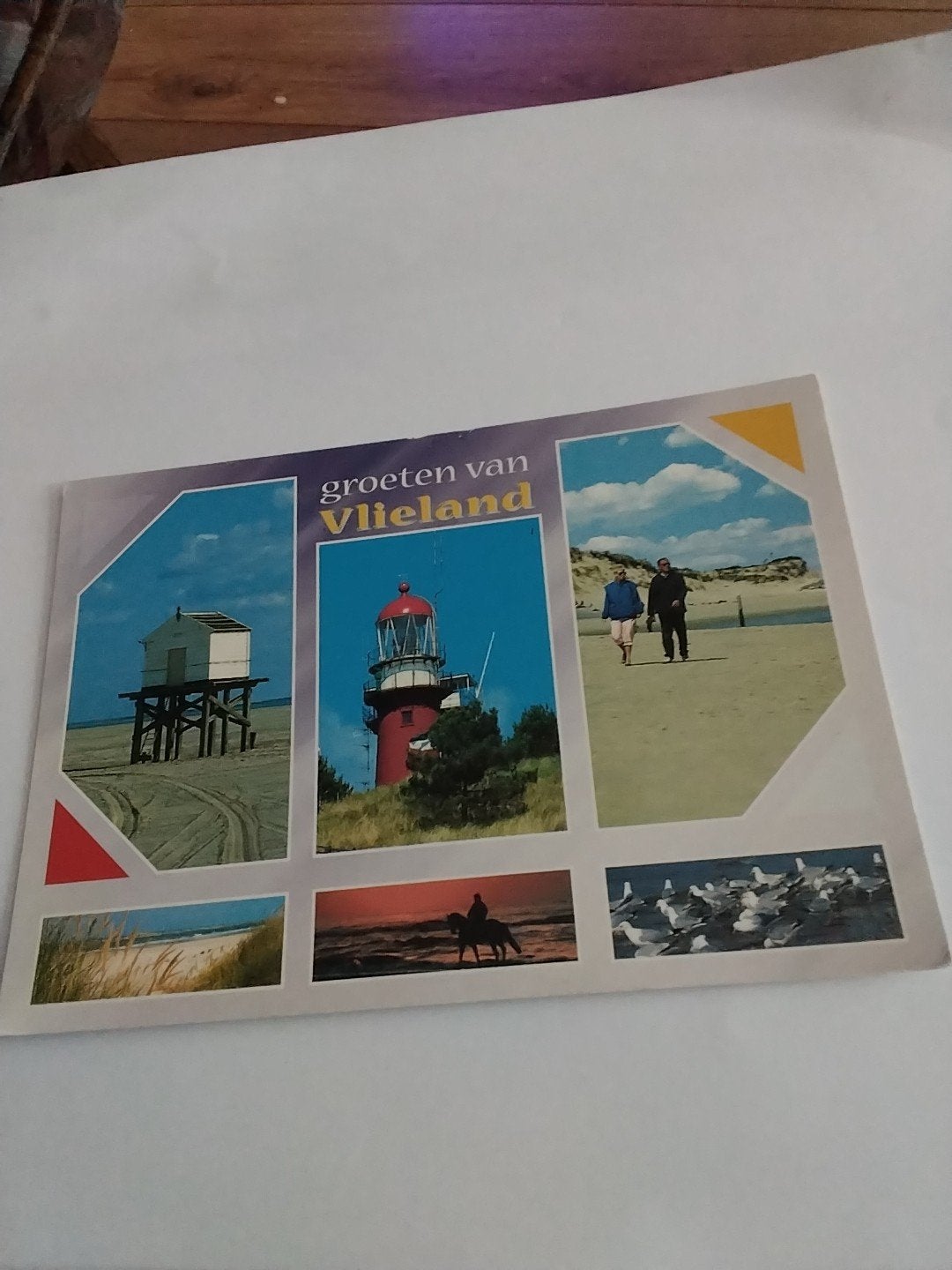 Ansichtkaart Vlieland - Geschreven en gestempeld 1982, Ophalen of Verzenden