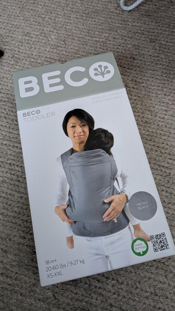 Beco Draagzak Toddler Metro Black 9-27 kg, Kinderen en Baby's, Babydragers en Draagdoeken, Overige merken, Buik of Rug, Ophalen of Verzenden